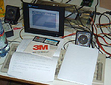 Visac?s C64 equipment (LCD, board, PC keyboard)