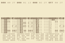 Screenshot of Sid Duzz It - colors altered to fit c64.sk (cmd)